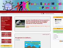 Tablet Screenshot of forumsocialprovence.org